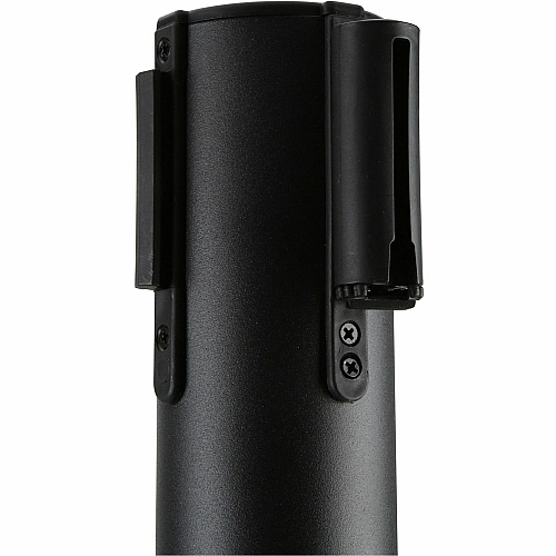 Genuine Joe Crowd-Control Posts 34" Height - Black - Steel - 2 / Carton (GJO00466)