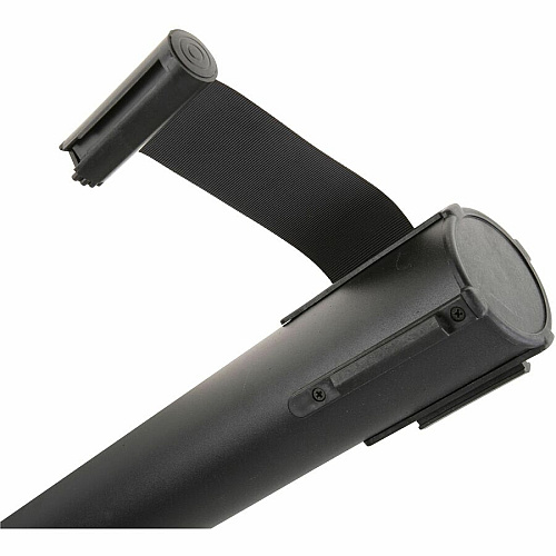 Genuine Joe Crowd-Control Posts 34" Height - Black - Steel - 2 / Carton (GJO00466)