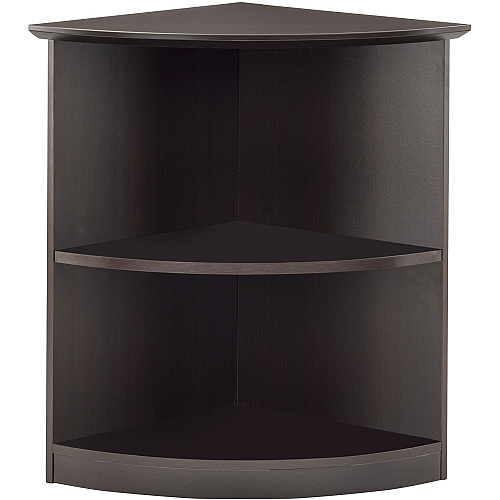 Safco Medina Mocha Laminate Office Unit 1" Thickness Shelf, 29.5" Height x 20" Width x 20" Depth Bookshelf - 2 Shelve(s) - Beveled Edge - Material: Medium Density Fiberboard (MDF) - Finish: Mocha Laminate - Durable, Ergonomic - For Office, Home (MVBQ2LDC)