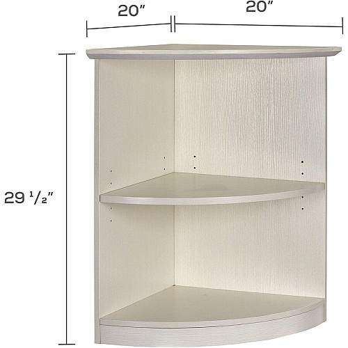 Safco Medina Textured Sea Salt Laminate Unit 1" Thickness Shelf, 29.5" Height x 20" Width x 20" Depth Bookshelf - 2 Shelve(s) - Beveled Edge - Material: Medium Density Fiberboard (MDF) - Finish: Textured Sea Salt - Durable - For Office - 1 Each (MVBQ2TSS)