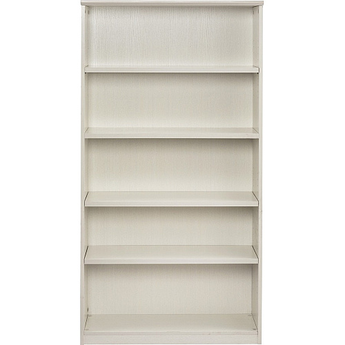 Safco Medina Textured Sea Salt Laminate Unit 1" Thickness Shelf, 68" Height x 36" Width x 13" Depth Bookshelf - 5 Shelve(s) - Beveled Edge - Material: Medium Density Fiberboard (MDF) - Finish: Mocha Laminate - Durable - For Office - 1 Each (MVB5TSS)