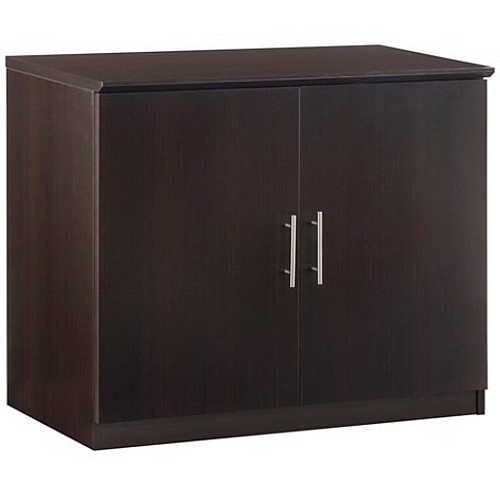 Safco Medina Mocha Laminate Office Unit 1" Thickness Work Surface, 29.5" Height x 36" Width x 20" Depth Return, 0" Thickness Table Top, 26.3" Height x 17.8" Width1" Thickness Door - 2 Door(s) - 1 Adjustable Shelf(ves) - Beveled Edge - Material: M (MSCLDC)
