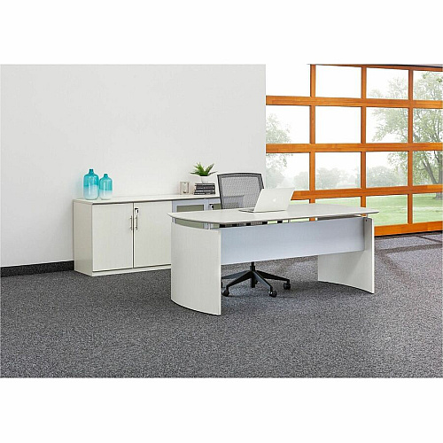 Safco Medina Textured Sea Salt Laminate Unit 1" Thickness Work Surface, 29.5" Height x 72" Width x 20" Depth Return, 0" Thickness Table Top, 26.4" Height x 17.9" Width1" Thickness Door - 4 Door(s) - 4 Shelve(s) - 4 Adjustable Shelf(ves) - Bevele (MVLCTSS)