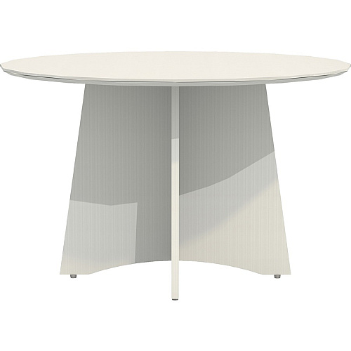 Safco Medina Textured Sea Salt Laminate Unit Round - 29.5" Height x 48" Width x 48" Depth48" Diameter - Beveled Edge - Material: Medium Density Fiberboard (MDF), Laminate - Finish: Textured Sea Salt - 1 Each (MNCR48TSS)