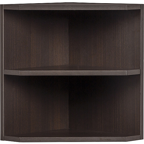 Safco Medina Mocha Laminate Office Unit 20" Height x 15" Width x 15" Depth - 2 Shelve(s) - Beveled Edge - Material: Medium Density Fiberboard (MDF), Laminate - Finish: Mocha - Durable - For Office, Home Office - 1 Each (MNPOLDC)
