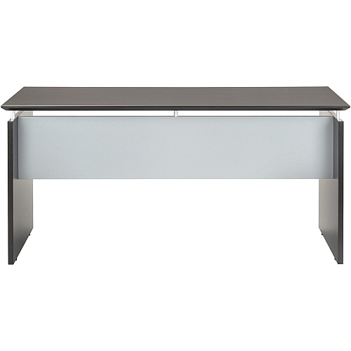 Safco Medina Mocha Laminate Office Unit 29.5" Height x 63" Width x 36" Depth, 0" Thickness Table Top - Beveled Edge - Material: Medium Density Fiberboard (MDF), Laminate - Finish: Mocha, Silver - Durable, Leg Leveler, Modesty Panel - For Offic (MNDS63LDC)