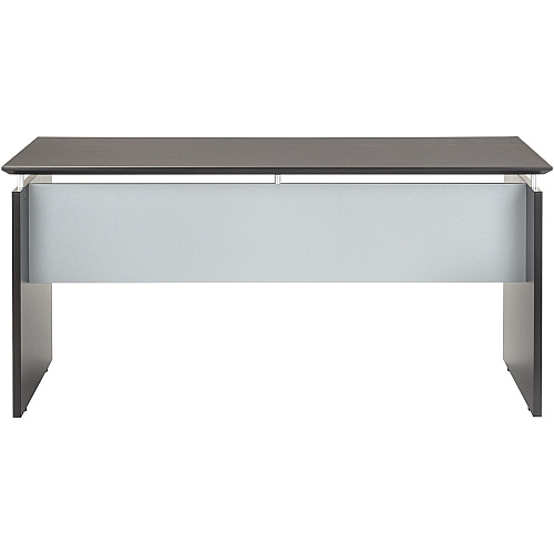 Safco Medina Mocha Laminate Office Unit 29.5" Height x 63" Width x 36" Depth, 0" Thickness Table Top - Beveled Edge - Material: Medium Density Fiberboard (MDF), Laminate - Finish: Mocha, Silver - Durable, Leg Leveler, Modesty Panel - For Offic (MNDS63LDC)