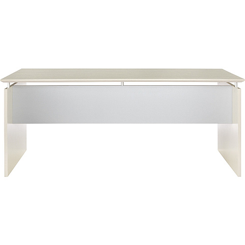 Safco Medina Textured Sea Salt Laminate Unit 29.5" Height x 63" Width x 36" Depth, 0" Thickness Table Top - Beveled Edge - Material: Medium Density Fiberboard (MDF), Laminate - Finish: Textured Sea Salt, Silver - 1 Each (MNDS63TSS)