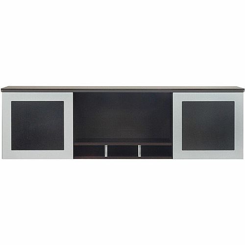 Safco Medina Mocha Laminate Office Unit 18.3" Height x 63" Width x 15" Depth - 2 Door(s) - 4 Shelve(s) - Beveled Edge - Material: Medium Density Fiberboard (MDF), Laminate - Finish: Mocha - 1 Each (MNH63LDC)