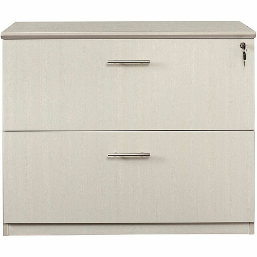 Safco Medina Textured Sea Salt Laminate Unit 1" Thickness Work Surface, 29.5" Height x 36" Width x 20" Depth Lateral File, 0" Thickness Table Top, 9.1" Height11.9" Depth Drawer - Beveled Edge - Material: Medium Density Fiberboard (MDF) - Finish: (MVLFTSS)