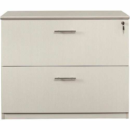 Safco Medina Textured Sea Salt Laminate Unit 1" Thickness Work Surface, 29.5" Height x 36" Width x 20" Depth Lateral File, 0" Thickness Table Top, 9.1" Height11.9" Depth Drawer - Beveled Edge - Material: Medium Density Fiberboard (MDF) - Finish: (MVLFTSS)