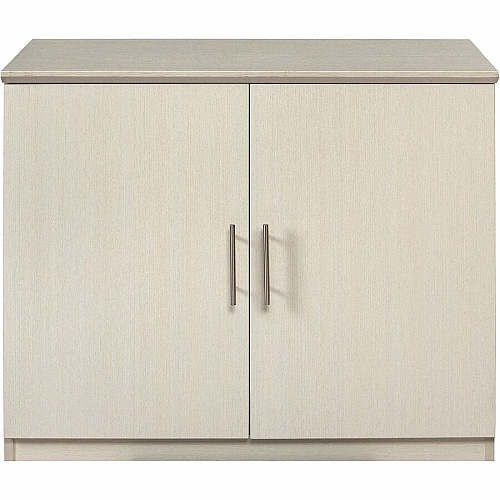 Safco Medina Textured Sea Salt Laminate Unit 1" Thickness Work Surface, 29.5" Height x 36" Width x 20" Depth Return, 0" Thickness Table Top, 26.3" Height x 17.8" Width1" Thickness Door - 2 Door(s) - 1 Adjustable Shelf(ves) - Beveled Edge - Materi (MSCTSS)