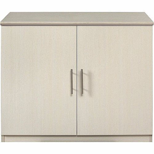 Safco Medina Textured Sea Salt Laminate Unit 1" Thickness Work Surface, 29.5" Height x 36" Width x 20" Depth Return, 0" Thickness Table Top, 26.3" Height x 17.8" Width1" Thickness Door - 2 Door(s) - 1 Adjustable Shelf(ves) - Beveled Edge - Materi (MSCTSS)