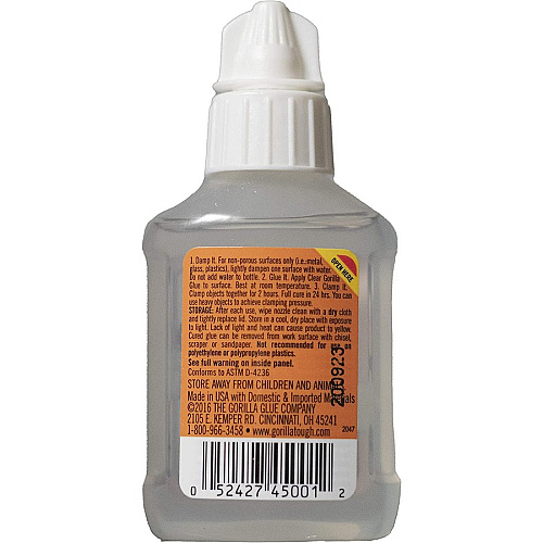 Gorilla Glue Gorilla Clear Glue 1.75 fl oz - Clear - 1 Each (4500102)