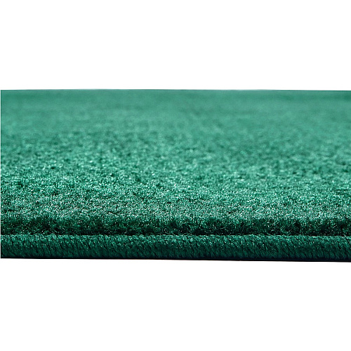 Carpets for Kids&reg; Solid Color Mt. St. Helens Carpet Rug Floor Rug - 90" Length x 12 ft Width - Oval - Emerald - Nylon, Yarn - 1 Each (2170306)