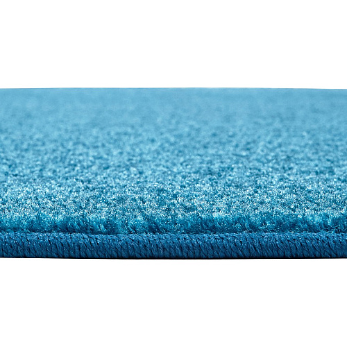 Carpets for Kids&reg; Solid Color Mt. St. Helens Carpet Rug Floor Rug - 90" Length x 12 ft Width - Oval - Marine Blue - Nylon, Yarn - 1 Each (2170407)