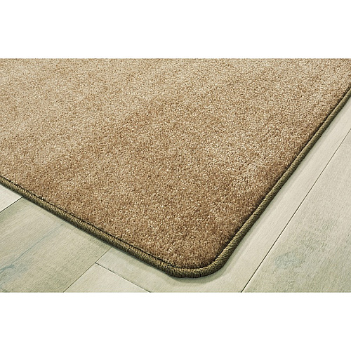 Carpets for Kids&reg; Solid Color Mt. St. Helens Carpet Rug Floor Rug - 90" Length x 12 ft Width - Rectangle - Sahara - Nylon, Yarn - 1 Each (2176108)