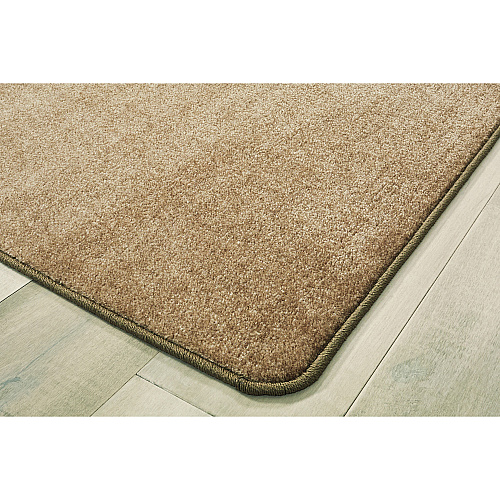 Carpets for Kids&reg; Solid Color Mt. St. Helens Carpet Rug Floor Rug - 90" Length x 12 ft Width - Rectangle - Sahara - Nylon, Yarn - 1 Each (2176108)