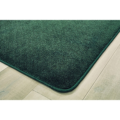 Carpets for Kids&reg; Solid Color Mt. St. Helens Carpet Rug Floor Rug - 90" Length x 12 ft Width - Rectangle - Emerald - Nylon, Yarn - 1 Each (2176306)