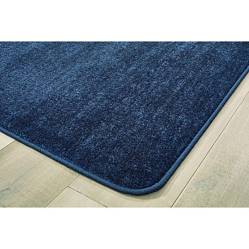 Carpets for Kids&reg; Solid Color Mt. St. Helens Carpet Rug Floor Rug - 90" Length x 12 ft Width - Rectangle - Blueberry - Nylon, Yarn - 1 Each (2176405)