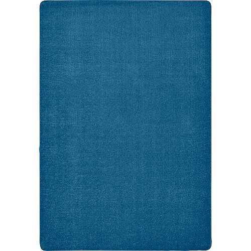 Carpets for Kids&reg; Solid Color Mt. St. Helens Carpet Rug Floor Rug - 90" Length x 12 ft Width - Rectangle - Marine Blue - Nylon, Yarn - 1 Each (2176407)