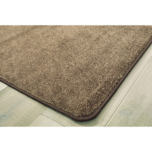 Carpets for Kids&reg; Solid Color Mt. St. Helens Carpet Rug Floor Rug - 90" Length x 12 ft Width - Rectangle - Mocha - Nylon, Yarn - 1 Each (2176703)