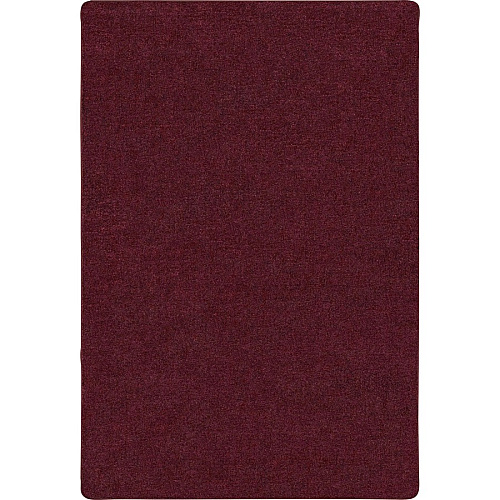 Carpets for Kids&reg; Solid Color Mt. St. Helens Carpet Rug Floor Rug - 90" Length x 12 ft Width - Rectangle - Cranberry - Nylon, Yarn - 1 Each (2176810)