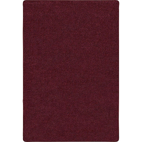 Carpets for Kids&reg; Solid Color Mt. St. Helens Carpet Rug Floor Rug - 90" Length x 12 ft Width - Rectangle - Cranberry - Nylon, Yarn - 1 Each (2176810)