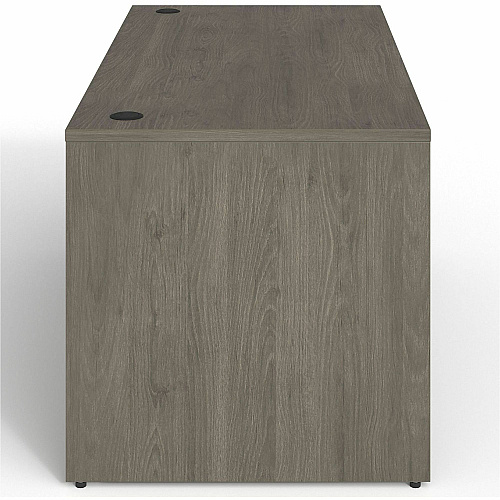Lorell Prominence 2.0 3/4 Double-Pedestal Desk Rectangle - 1" Thickness Top, 29" Height x 60" Width x 30" Depth - Total Drawer(s): 2 - Double Pedestal on Left/Right Side - Band Edge - Material: Particleboard - Finish: Thermofused Melamine (LLRPD3060QDPGE)