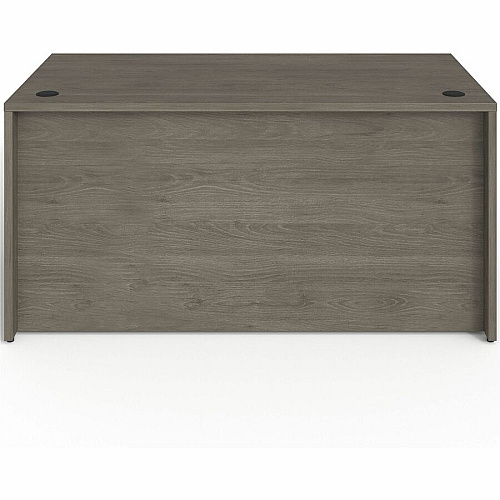 Lorell Prominence 2.0 3/4 Double-Pedestal Desk Rectangle - 1" Thickness Top, 29" Height x 60" Width x 30" Depth - Total Drawer(s): 2 - Double Pedestal on Left/Right Side - Band Edge - Material: Particleboard - Finish: Thermofused Melamine (LLRPD3060QDPGE)