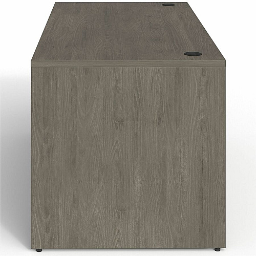 Lorell Prominence 2.0 3/4 Double-Pedestal Desk Rectangle - 1" Thickness Top, 29" Height x 60" Width x 30" Depth - Total Drawer(s): 2 - Double Pedestal on Left/Right Side - Band Edge - Material: Particleboard - Finish: Thermofused Melamine (LLRPD3060QDPGE)