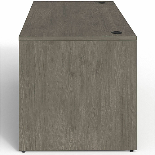 Lorell Prominence 2.0 3/4 Double-Pedestal Desk Rectangle - 1" Thickness Top, 29" Height x 60" Width x 30" Depth - Total Drawer(s): 2 - Double Pedestal on Left/Right Side - Band Edge - Material: Particleboard - Finish: Thermofused Melamine (LLRPD3060QDPGE)