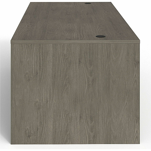 Lorell Prominence 2.0 3/4 Double-Pedestal Desk Rectangle - 1" Thickness Top, 29" Height x 72" Width x 36" Depth - Total Drawer(s): 2 - Double Pedestal on Left/Right Side - Band Edge - Material: Particleboard - Finish: Thermofused Melamine (LLRPD3672QDPGE)