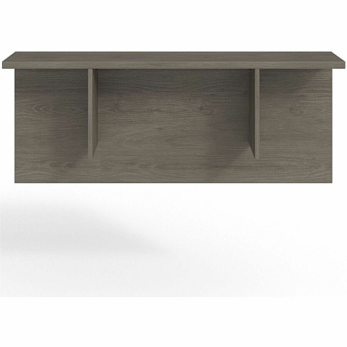 Lorell Prominence 2.0 Reception Desk Counter Rectangle - 12" Height x 47.3" Width x 11.9" Depth, 1" Thickness Table Top - Band Edge - Material: Particleboard, Thermofused Laminate (TFL) - Finish: Gray Elm, Thermofused Melamine (TFM), Thermo (LLRPMC4814GE)