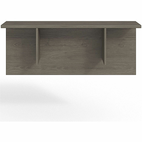 Lorell Prominence 2.0 Reception Desk Counter Rectangle - 12" Height x 47.3" Width x 11.9" Depth, 1" Thickness Table Top - Band Edge - Material: Particleboard, Thermofused Laminate (TFL) - Finish: Gray Elm, Thermofused Melamine (TFM), Thermo (LLRPMC4814GE)