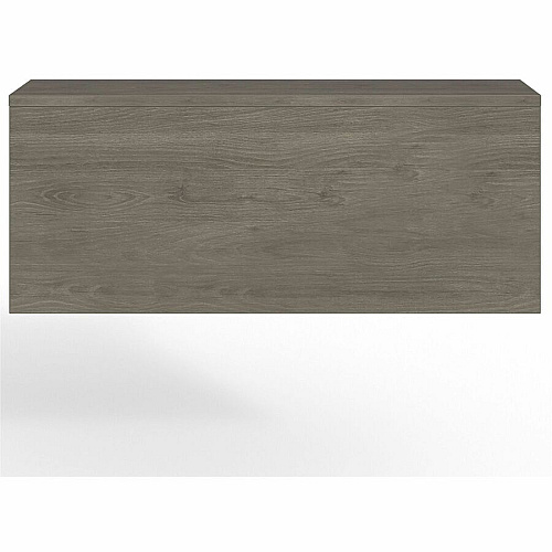 Lorell Prominence 2.0 Reception Desk Counter Rectangle - 12" Height x 47.3" Width x 11.9" Depth, 1" Thickness Table Top - Band Edge - Material: Particleboard, Thermofused Laminate (TFL) - Finish: Gray Elm, Thermofused Melamine (TFM), Thermo (LLRPMC4814GE)