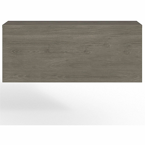 Lorell Prominence 2.0 Reception Desk Counter Rectangle - 12" Height x 47.3" Width x 11.9" Depth, 1" Thickness Table Top - Band Edge - Material: Particleboard, Thermofused Laminate (TFL) - Finish: Gray Elm, Thermofused Melamine (TFM), Thermo (LLRPMC4814GE)