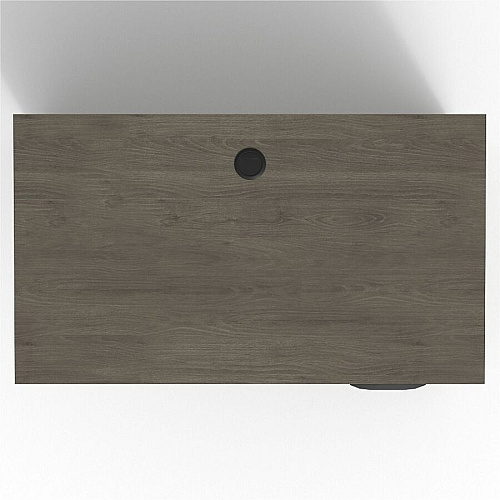 Lorell Prominence 2.0 Right Return Rectangle - 29" Height x 42" Width x 24" Depth, 1" Thickness Top - Total Drawer(s): 2 - Single Pedestal on Right Side - Band Edge - Material: Particleboard - Finish: Gray Elm, Thermofused Melamine (TFM),  (LLRPR2442QRGE)