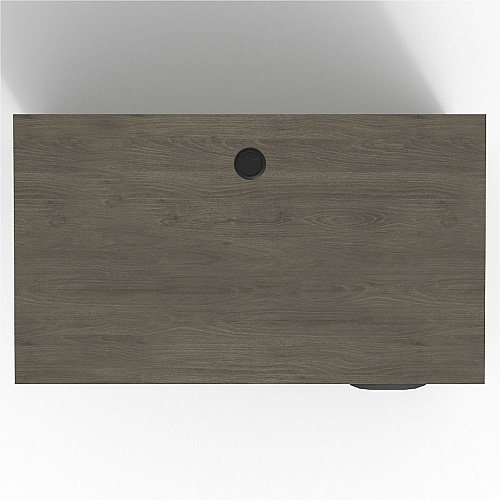 Lorell Prominence 2.0 Right Return Rectangle - 29" Height x 42" Width x 24" Depth, 1" Thickness Top - Total Drawer(s): 2 - Single Pedestal on Right Side - Band Edge - Material: Particleboard - Finish: Gray Elm, Thermofused Melamine (TFM),  (LLRPR2442QRGE)