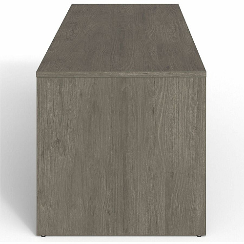 Lorell Prominence 2.0 Peninsula Desk 29" Height x 72" Width x 30" Depth, 1" Thickness Top - Material: Particleboard, Thermofused Melamine (TFM) - Finish: Gray Elm - Laminated, Durable, Mar Resistant, Burn Resistant, Impact Resistant, Edge B (LLRPRT3072GE)
