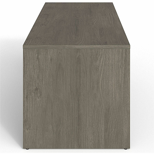 Lorell Prominence 2.0 Peninsula Desk 29" Height x 72" Width x 30" Depth, 1" Thickness Top - Material: Particleboard, Thermofused Melamine (TFM) - Finish: Gray Elm - Laminated, Durable, Mar Resistant, Burn Resistant, Impact Resistant, Edge B (LLRPRT3072GE)