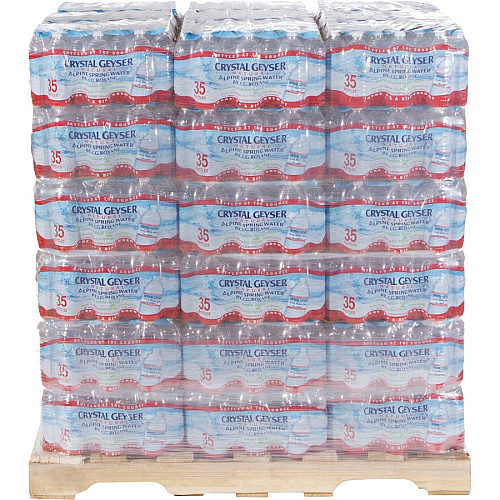 Crystal Geyser Natural Alpine Spring Water Ready-to-Drink - 16.90 fl oz (500 mL) - Natural - 35/Carton - 1890 / Pallet (35001DEP)