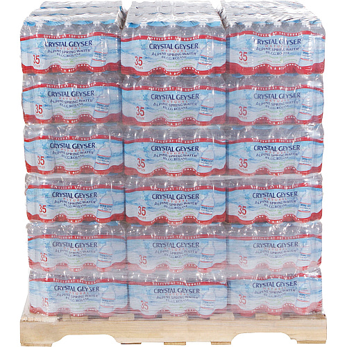 Crystal Geyser Natural Alpine Spring Water Ready-to-Drink - 16.90 fl oz (500 mL) - Natural - 35/Carton - 1890 / Pallet (35001DEP)