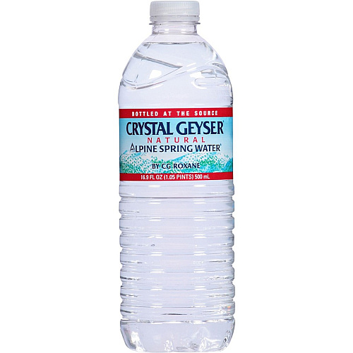 Crystal Geyser Natural Alpine Spring Water Ready-to-Drink - 16.90 fl oz (500 mL) - Natural - 35/Carton - 1890 / Pallet (35001DEP)