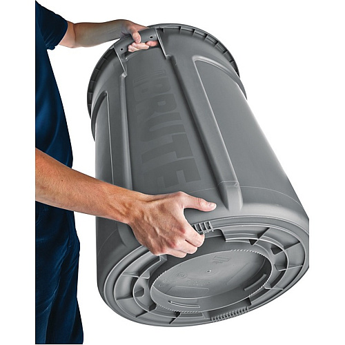 Rubbermaid Commercial Vented Brute 20-gallon Container 20 gal Capacity - Round - Stackable, Fade Resistant, Warp Resistant, Crack Resistant, Crush Resistant, Reinforced Base, Durable, Ergonomic Handle, Contoured Base Handle, Vented, Tear Resista (1779734)