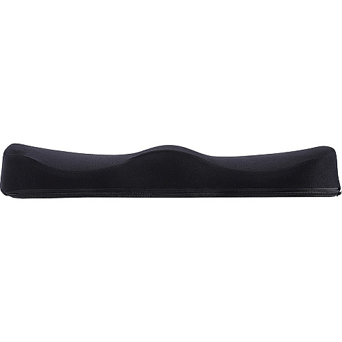 Lorell Butterfly-Shaped Seat Cushion 17.50" x 15.50" - Fabric, Memory Foam, Silicone - Butterfly - Comfortable, Ergonomic Design, Durable, Machine Washable, Zippered, Anti-slip - Black - 1 Each (LLR18307)