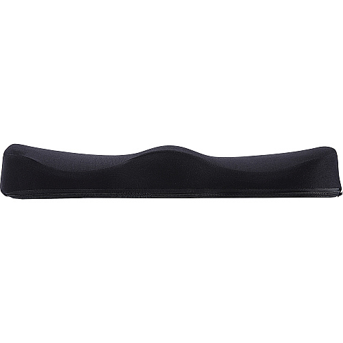 Lorell Butterfly-Shaped Seat Cushion 17.50" x 15.50" - Fabric, Memory Foam, Silicone - Butterfly - Comfortable, Ergonomic Design, Durable, Machine Washable, Zippered, Anti-slip - Black - 1 Each (LLR18307)
