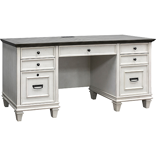 Martin Hartford Credenza Rectangle - 31" Height x 70" Width x 21" Depth - Total Drawer(s): 4 - 1 Door(s) - Material: Wood Grain, Veneer, Metal, Wire Mesh - Finish: Vintage Linen - 1 Each (IMHF689W)