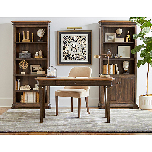 Martin Sonoma Writing Desk Rectangle - 30" Height x 54" Width x 28" Depth - Material: Wood Veneer - Finish: Dark Roast - 1 Each (IMSA384)