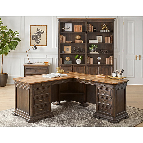 Martin Sonoma Lateral File 30" Height x 36" Width x 22" Depth - Total Drawer(s): 2 - Material: Solid Wood - Finish: Dark Roast - 1 Each (IMSA450)